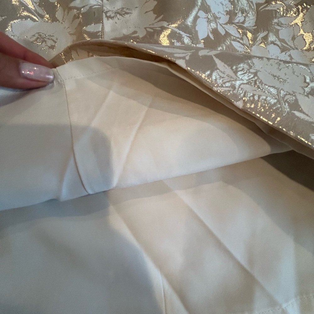 J. Crew White Floral A-Line Skirt - Picture 5 of 5